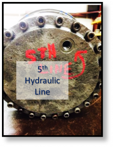 Final drive travel motor - 5th hydraulic line